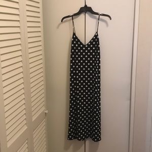 Zara polka dot stretch jersey dress